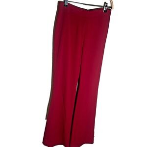 Cache Pants Vintage Red Flare Y2K  Solid Christmas Classic NYE‎ Quiet Luxury 4